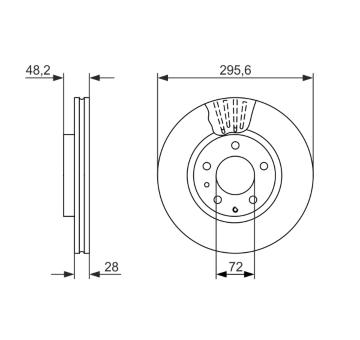 Brzdový kotouč BOSCH 0 986 479 758