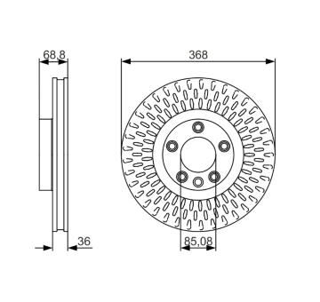 Brzdový kotouč BOSCH 0 986 479 A33