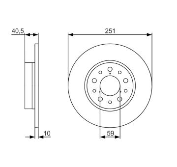 Brzdový kotouč BOSCH 0 986 479 A37