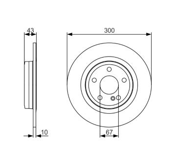 Brzdový kotouč BOSCH 0 986 479 A38