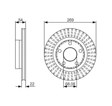 Brzdový kotouč BOSCH 0 986 479 A42