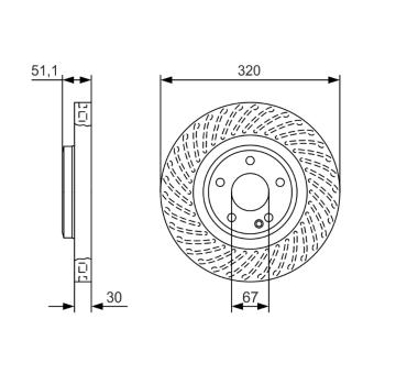 Brzdový kotouč BOSCH 0 986 479 A59