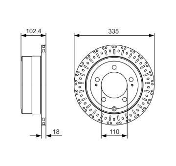 Brzdový kotouč BOSCH 0 986 479 A61