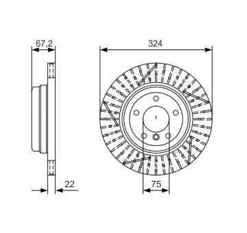 Brzdový kotouč BOSCH 0 986 479 A78