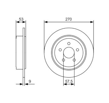 Brzdový kotouč BOSCH 0 986 479 A79