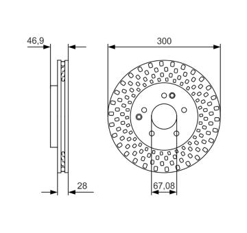 Brzdový kotouč BOSCH 0 986 479 D05