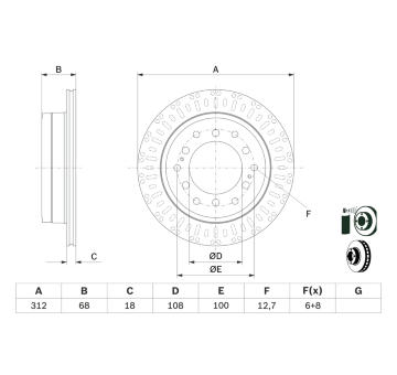 Brzdový kotouč BOSCH 0 986 479 F07