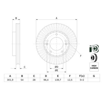 Brzdový kotouč BOSCH 0 986 479 F20