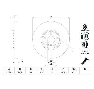 Brzdový kotouč BOSCH 0 986 479 F58