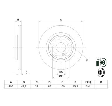 Brzdový kotouč BOSCH 0 986 479 F75