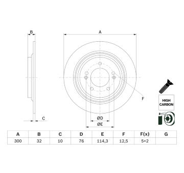 Brzdový kotouč BOSCH 0 986 479 H01