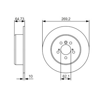 Brzdový kotouč BOSCH 0 986 479 R00