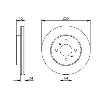 Brzdový kotouč BOSCH 0 986 479 R18