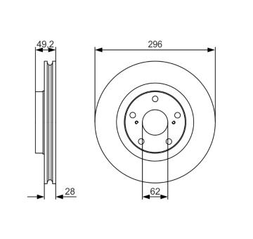 Brzdový kotouč BOSCH 0 986 479 R33