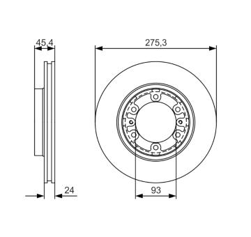 Brzdový kotouč BOSCH 0 986 479 R40