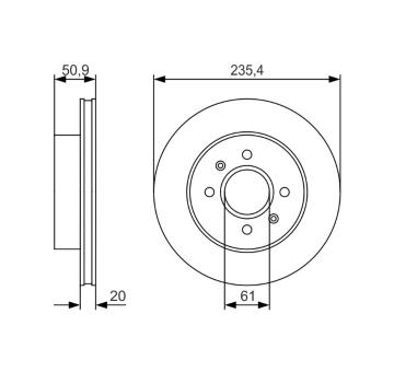 Brzdový kotouč BOSCH 0 986 479 R52