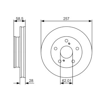 Brzdový kotouč BOSCH 0 986 479 R53