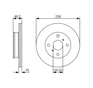 Brzdový kotouč BOSCH 0 986 479 R75