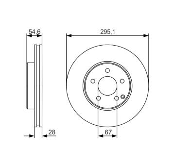 Brzdový kotouč BOSCH 0 986 479 R99