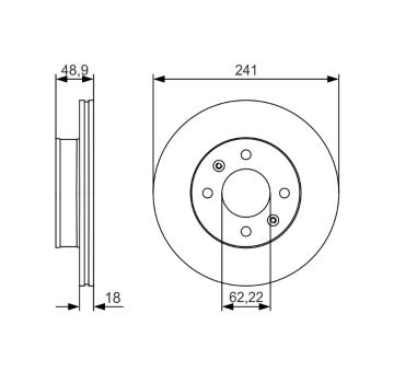 Brzdový kotouč BOSCH 0 986 479 S04