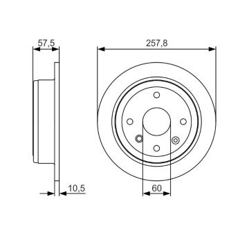 Brzdový kotouč BOSCH 0 986 479 S08