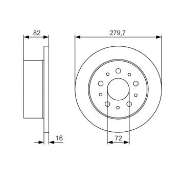 Brzdový kotouč BOSCH 0 986 479 S73