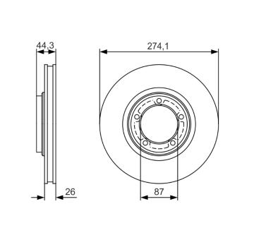 Brzdový kotouč BOSCH 0 986 479 S79