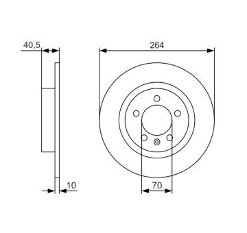 Brzdový kotouč BOSCH 0 986 479 S88