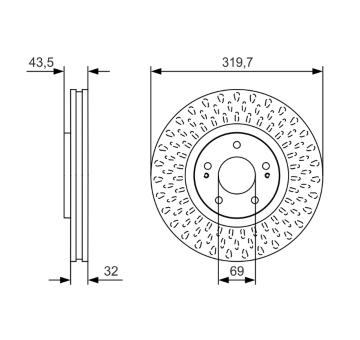 Brzdový kotouč BOSCH 0 986 479 T01