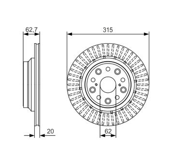 Brzdový kotouč BOSCH 0 986 479 T06