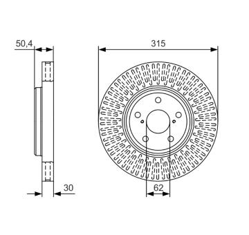 Brzdový kotouč BOSCH 0 986 479 T40