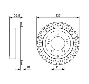 Brzdový kotouč BOSCH 0 986 479 U32