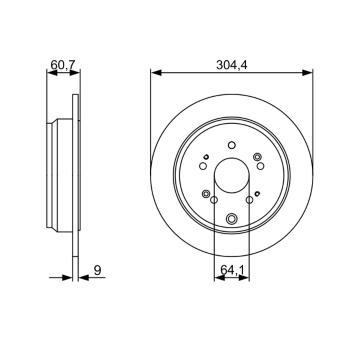 Brzdový kotouč BOSCH 0 986 479 V84