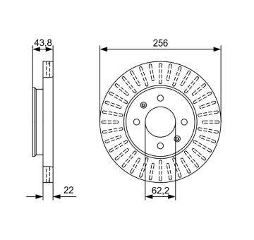 Brzdový kotouč BOSCH 0 986 479 W05