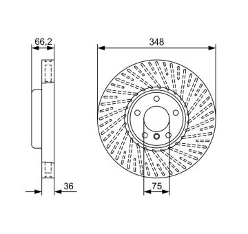 Brzdový kotouč BOSCH 0 986 479 W20