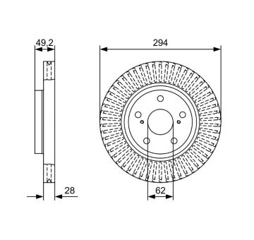 Brzdový kotouč BOSCH 0 986 479 W40