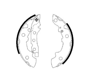 Sada brzdových čelistí BOSCH 0 986 487 089