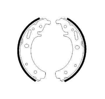 Sada brzdových čelistí BOSCH 0 986 487 223