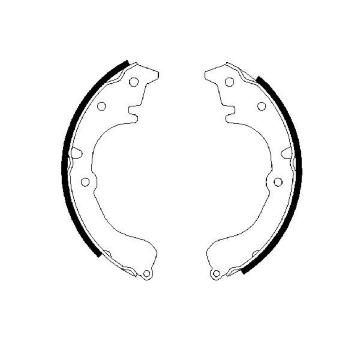 Sada brzdových čelistí BOSCH 0 986 487 453