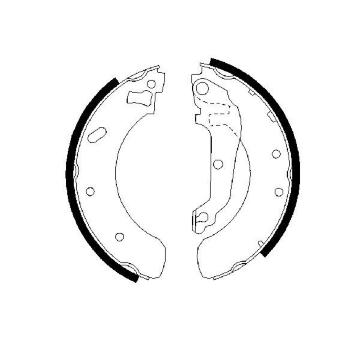 Sada brzdových čelistí BOSCH 0 986 487 469