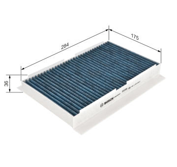 Filter vnútorného priestoru BOSCH 0 986 628 501