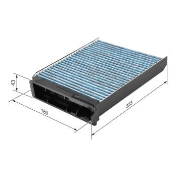 Filter vnútorného priestoru BOSCH 0 986 628 502