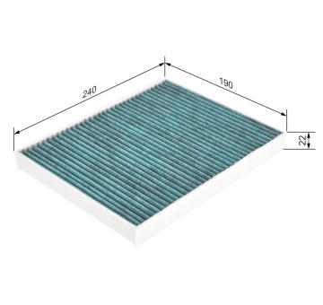 Filter vnútorného priestoru BOSCH 0 986 628 507