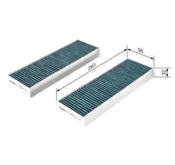 Filter vnútorného priestoru BOSCH 0 986 628 510