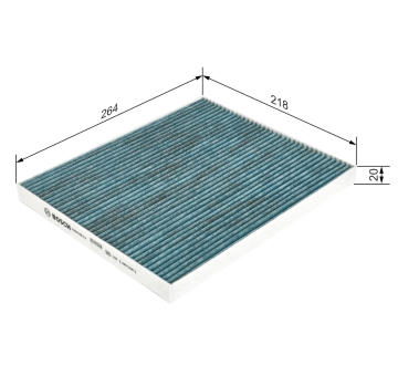 Filter vnútorného priestoru BOSCH 0 986 628 514