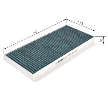 Filter vnútorného priestoru BOSCH 0 986 628 516