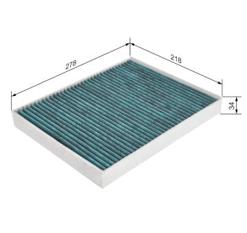 Filter vnútorného priestoru BOSCH 0 986 628 517