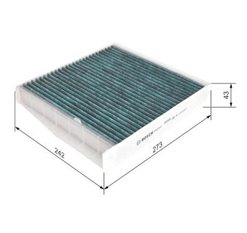 Filter vnútorného priestoru BOSCH 0 986 628 521