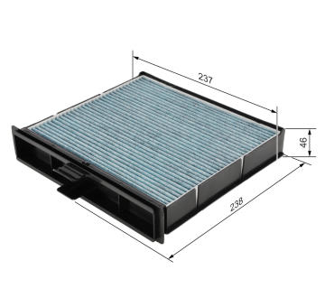 Filter vnútorného priestoru BOSCH 0 986 628 527