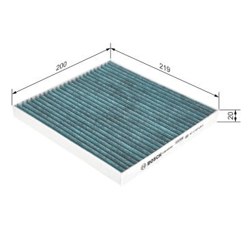 Filter vnútorného priestoru BOSCH 0 986 628 529